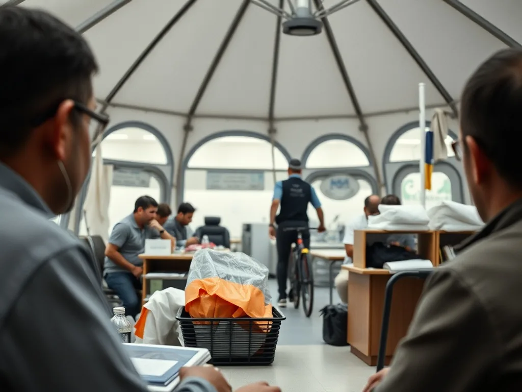 Jauge de niveau sur une cuve à fioul domestique dans un sous-sol, indiquant un niveau bas