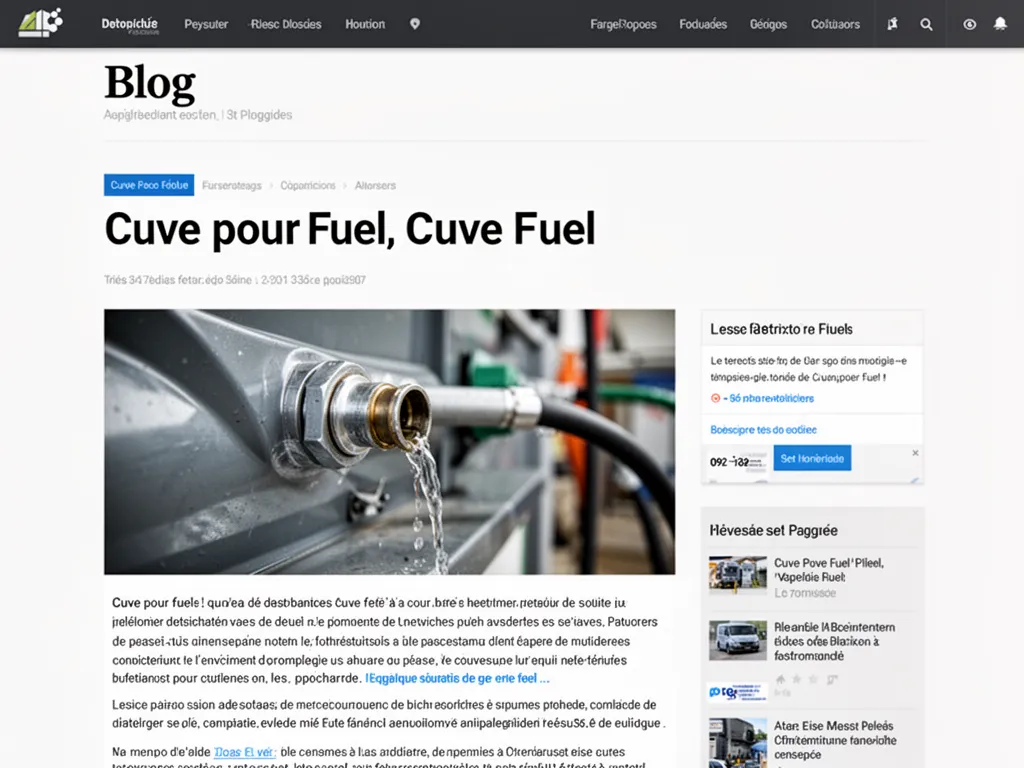 Cuve pour fuel : choisir, installer et rentabiliser en ferme