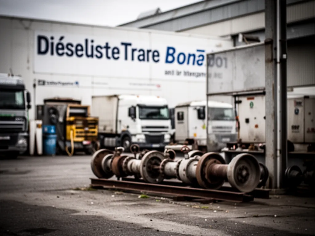 Technicien vérifiant un banc d'essai d'injecteurs diesel dans un atelier spécialisé