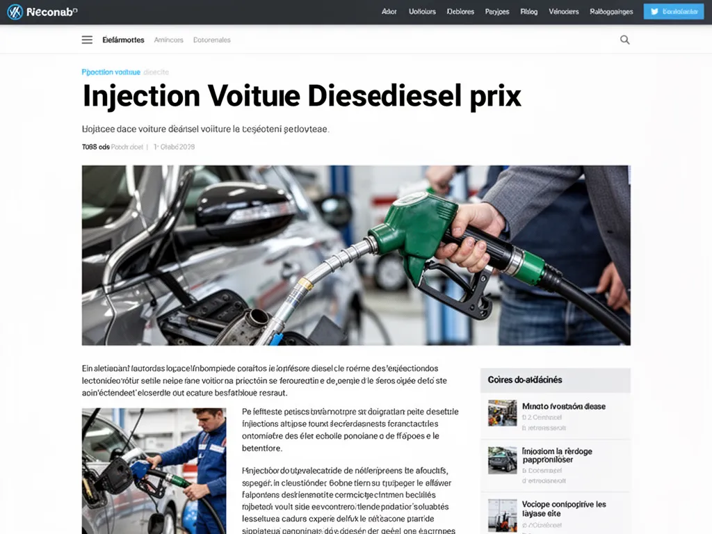 Mécanicien examinant une rampe d'injecteurs diesel posé sur un établi