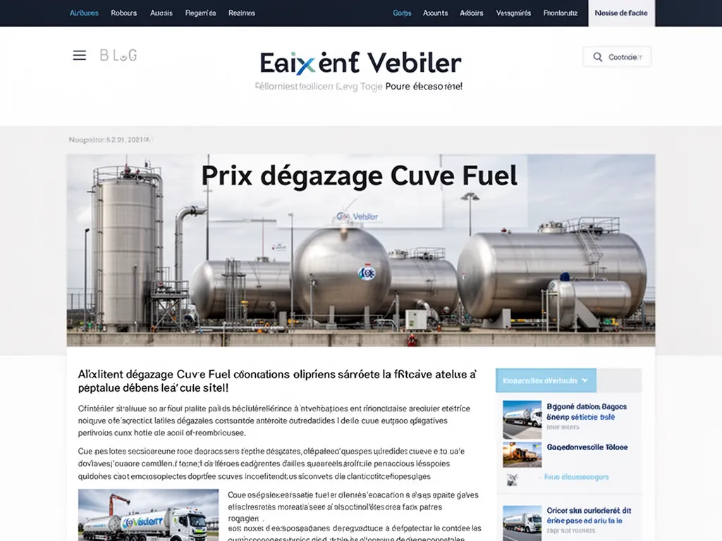 Cuve fuel métallique en cours de dégazage sur une exploitation agricole