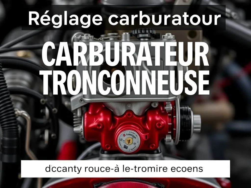 Réglage carburateur tronçonneuse : la méthode des trois vis, du ralenti à la pleine coupe