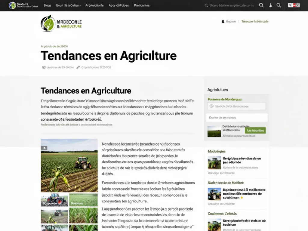 Parcelle cultivée avec un tracteur équipé de guidage GPS en arrière-plan